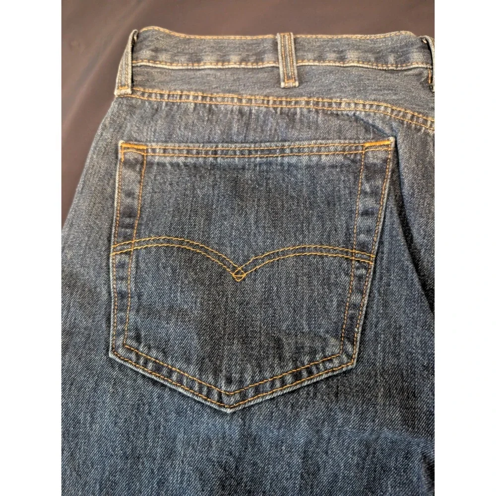 Levis Mens 501 Original Jeans Straight Leg Regular Fit Blue Denim 40x30 NWT